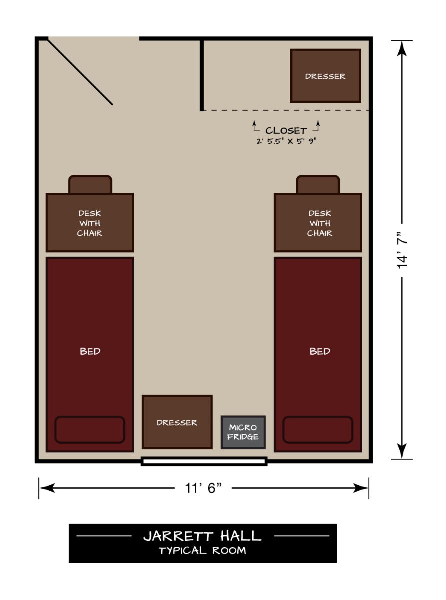 Jarrett Hall Typical Floor Plan